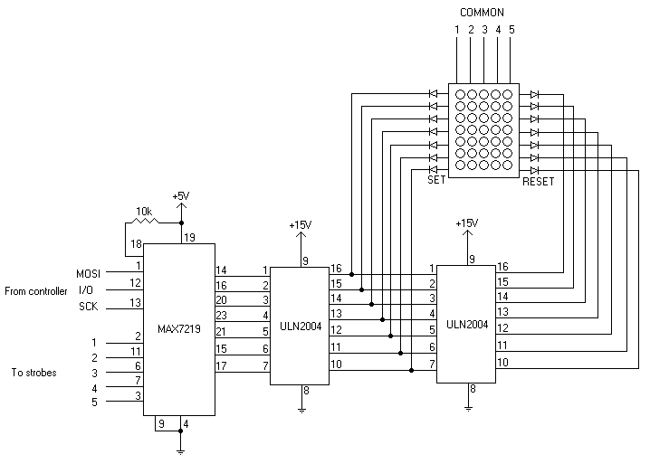Flip dot control circuitry