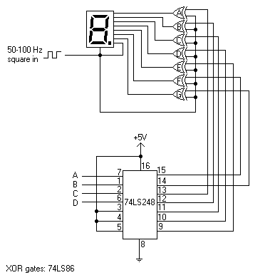 Diagram for LCD circuit