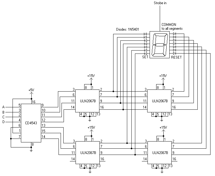 Vane circuit for large displays